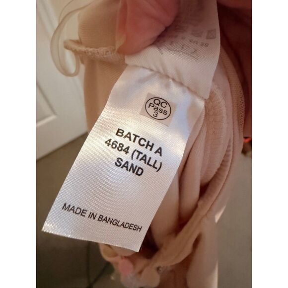 Oh Polly Trousers Women High Waisted Cut Out Flare 6 Sand Rhinestone 4684-T NWT - Picture 11 of 11